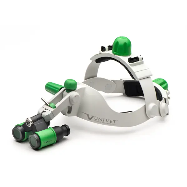 Headgear Grey Green - Prismatic Flip-Up Loupe - Univet