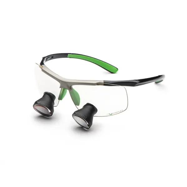 TECHNE Black Green Galilean Loupe