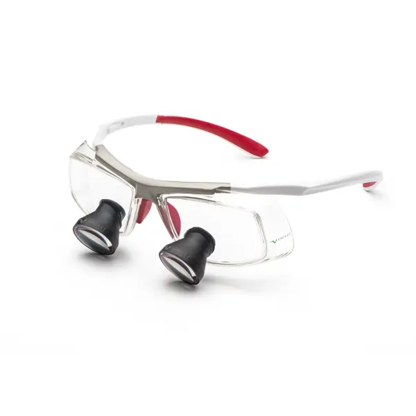 TECHNE RX White Red Galilean Loupe